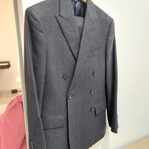 J. Crew Ludlow Subalpino Double-Breasted Suit Jacket 36S and Pants 29